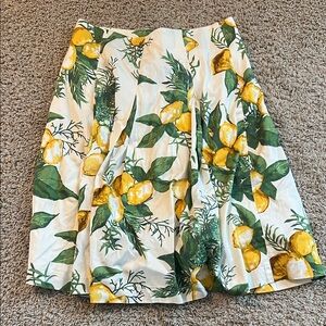 Talbots lemon skirt size 6